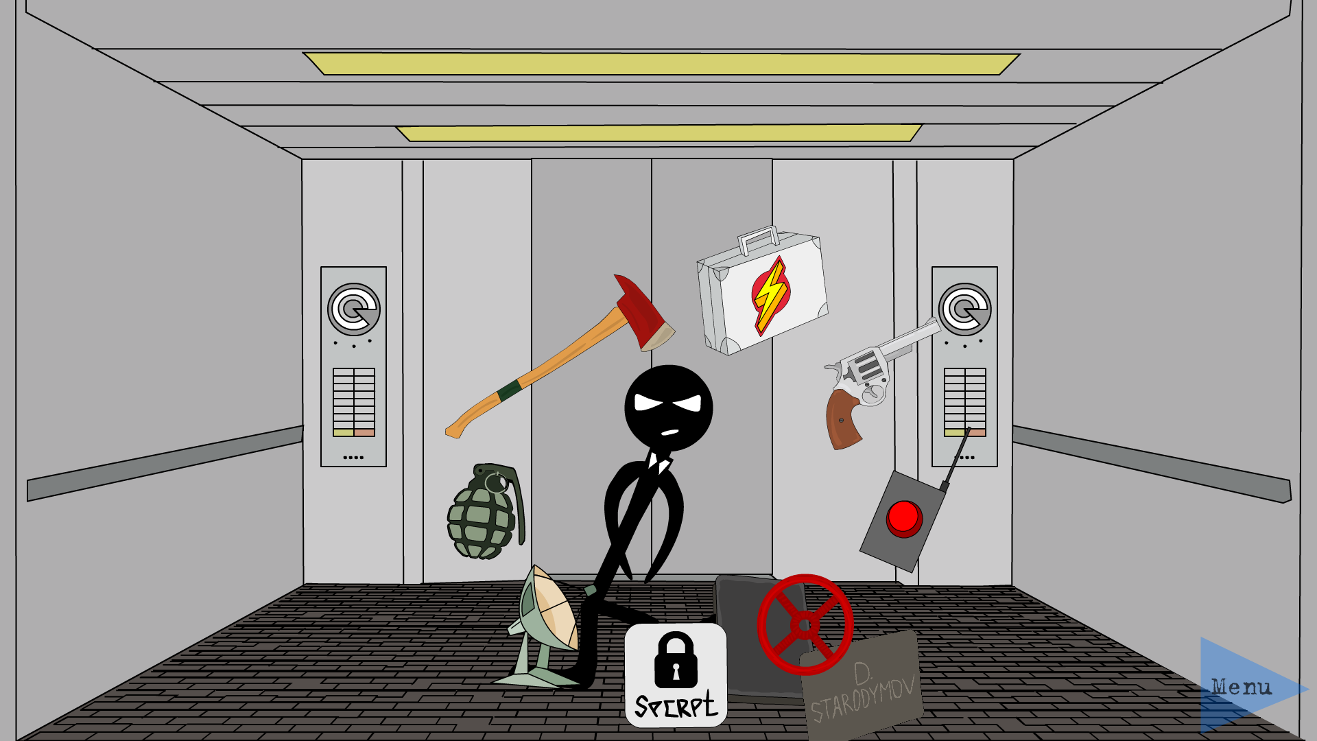 اسکرین شات 1 بازی Stickman Escape Lift 2 : Funny