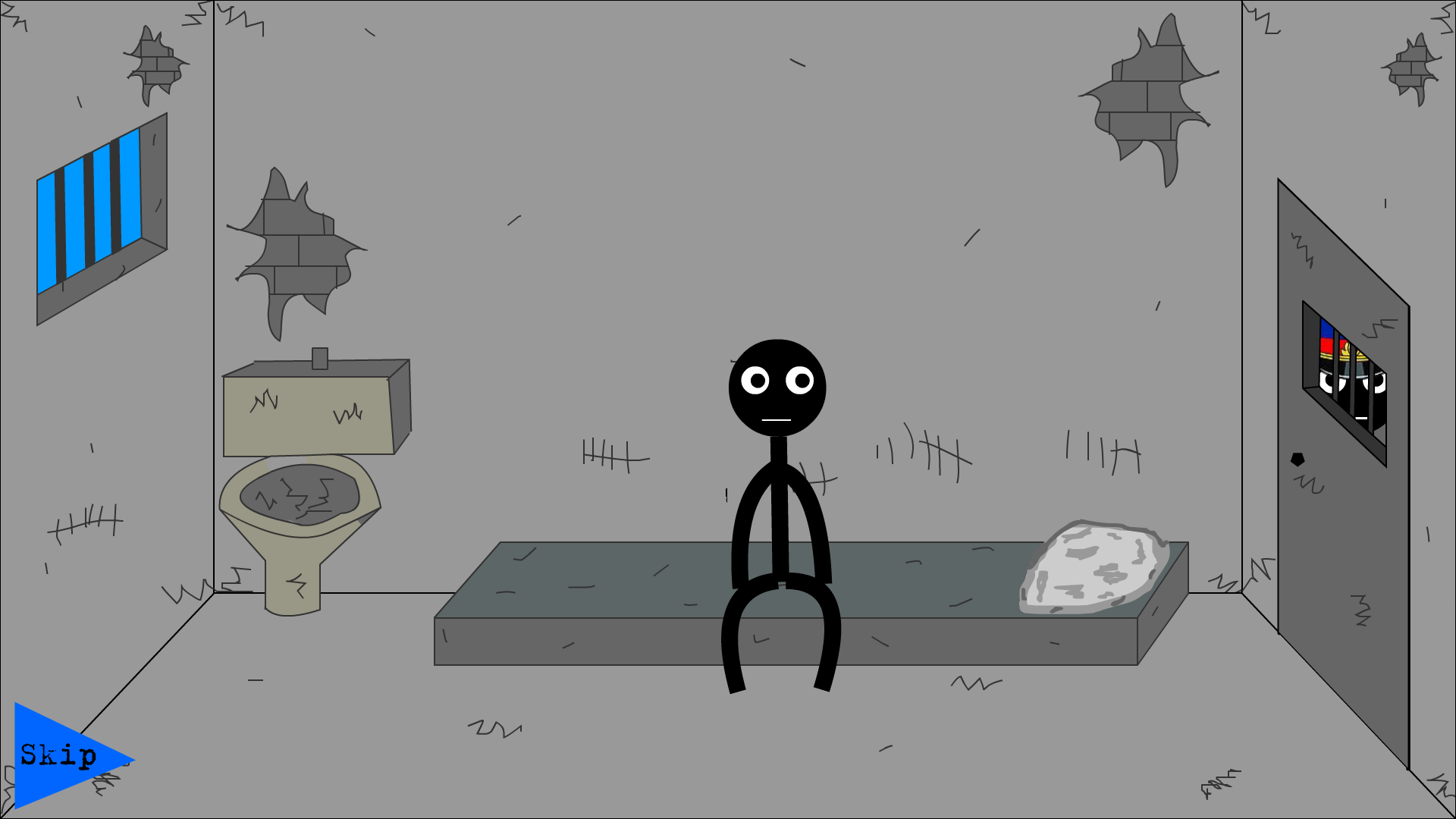 اسکرین شات 2 بازی Stickman Jailbreak，Funny Escap