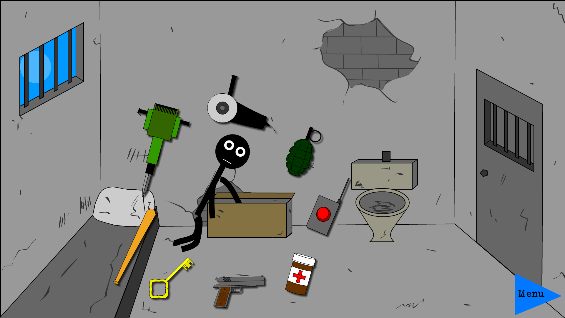 اسکرین شات 1 بازی Stickman Jailbreak 2，Dumb ways