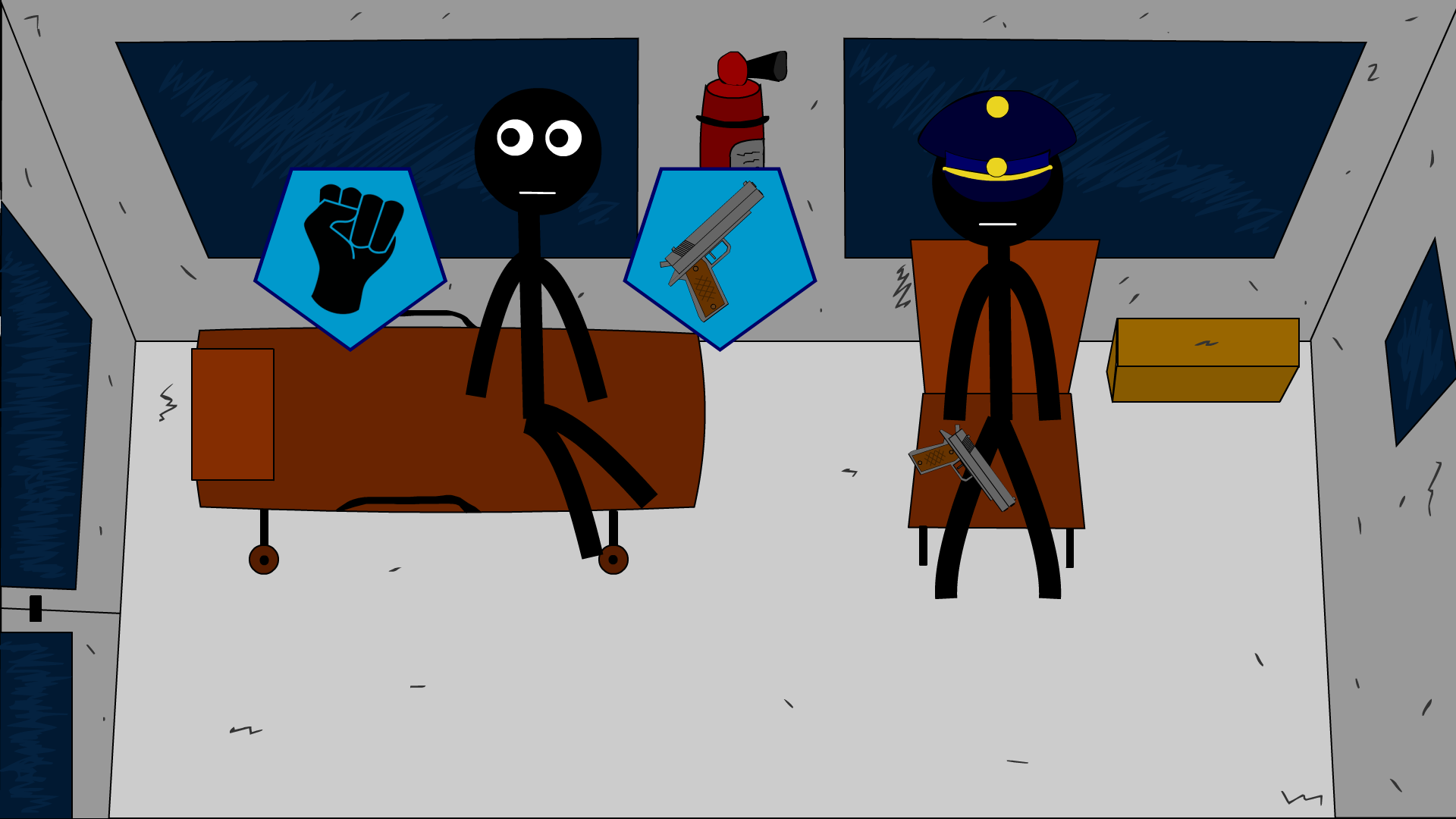 اسکرین شات 3 بازی Stickman Jailbreak 2，Dumb ways