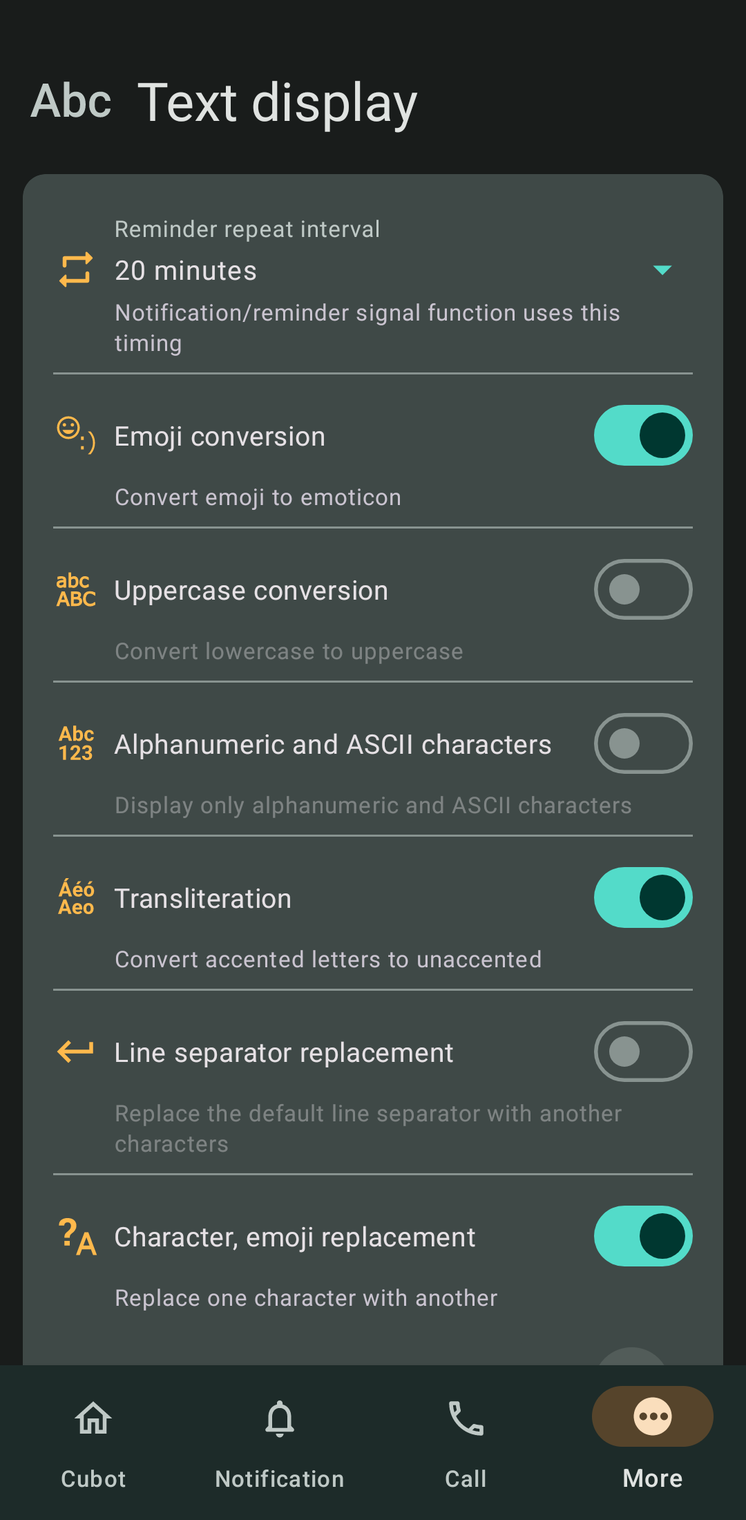 اسکرین شات 5 برنامه Hello Cubot Watch App