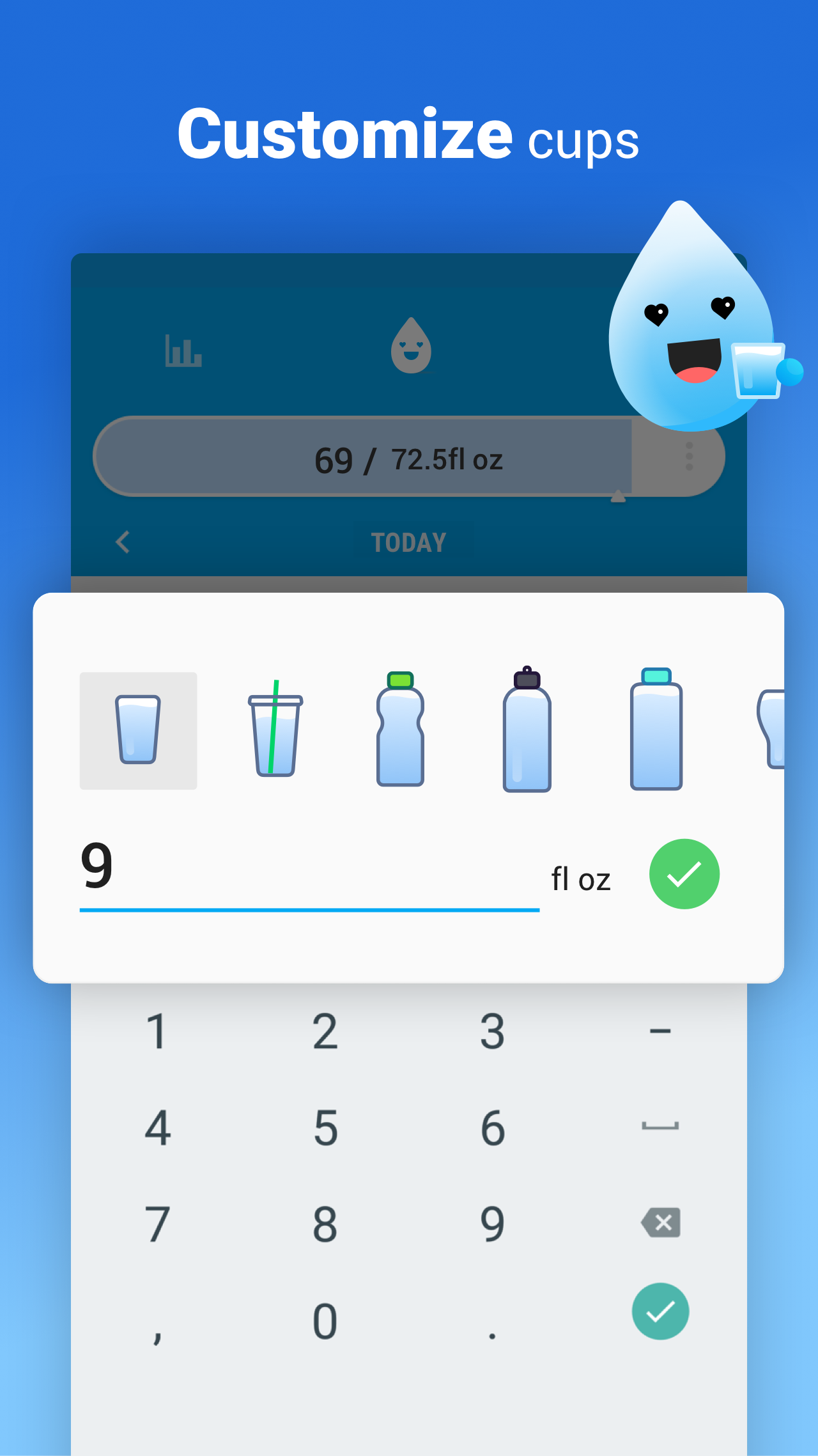اسکرین شات 4 برنامه Drink Water Reminder