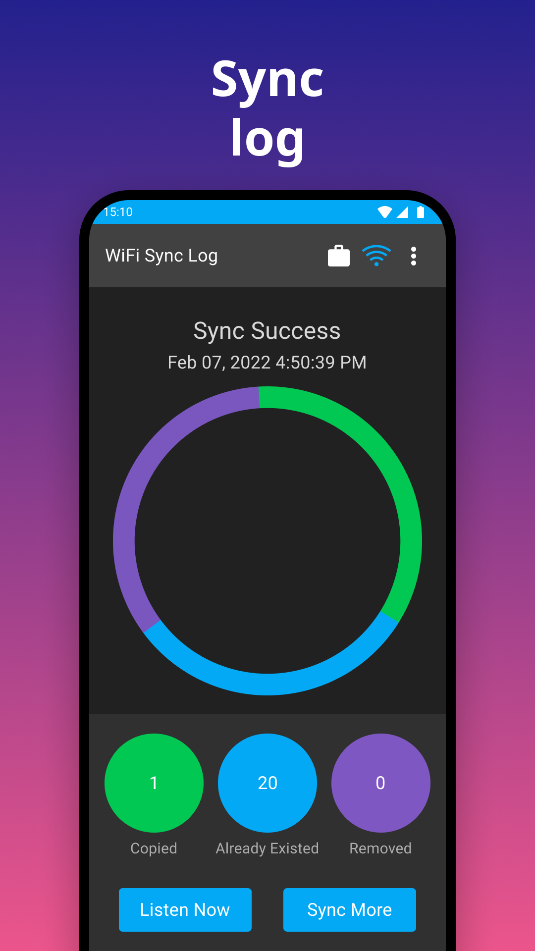 اسکرین شات 6 برنامه iSyncr: iTunes to Android