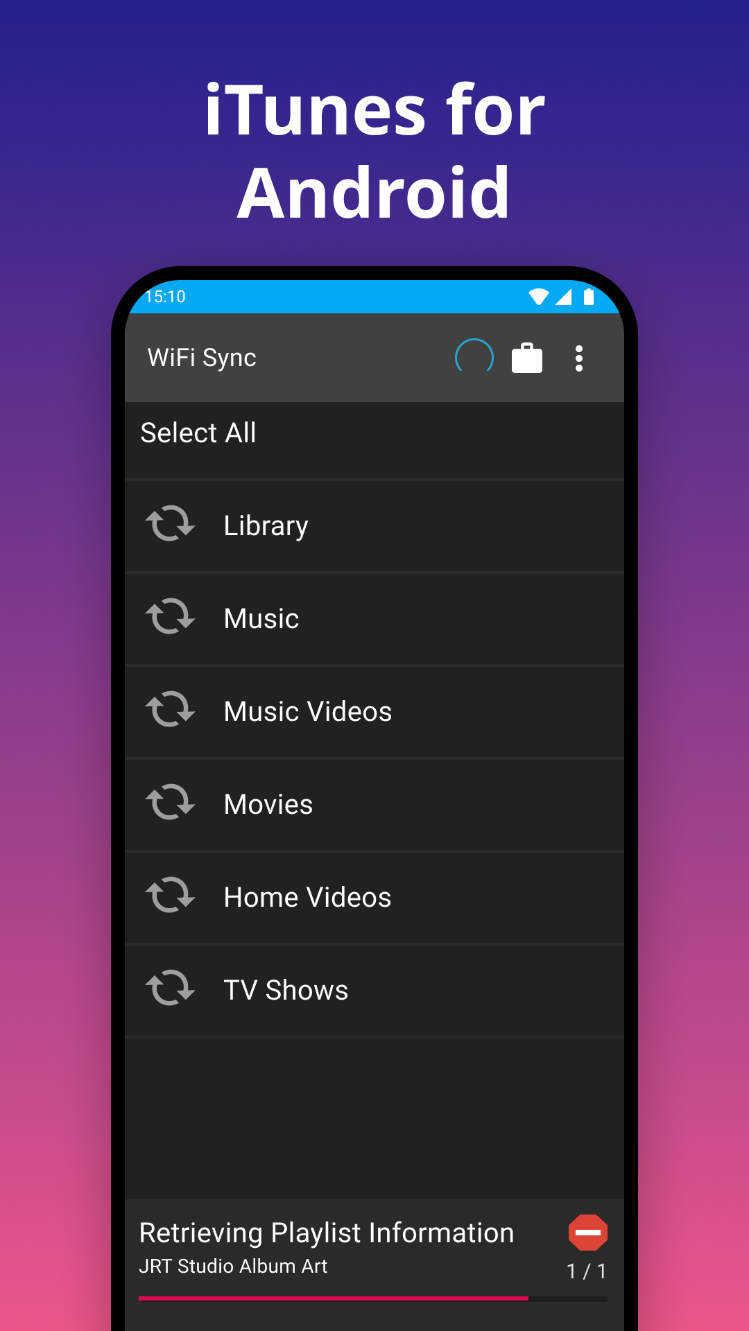 اسکرین شات 5 برنامه iSyncr: iTunes to Android