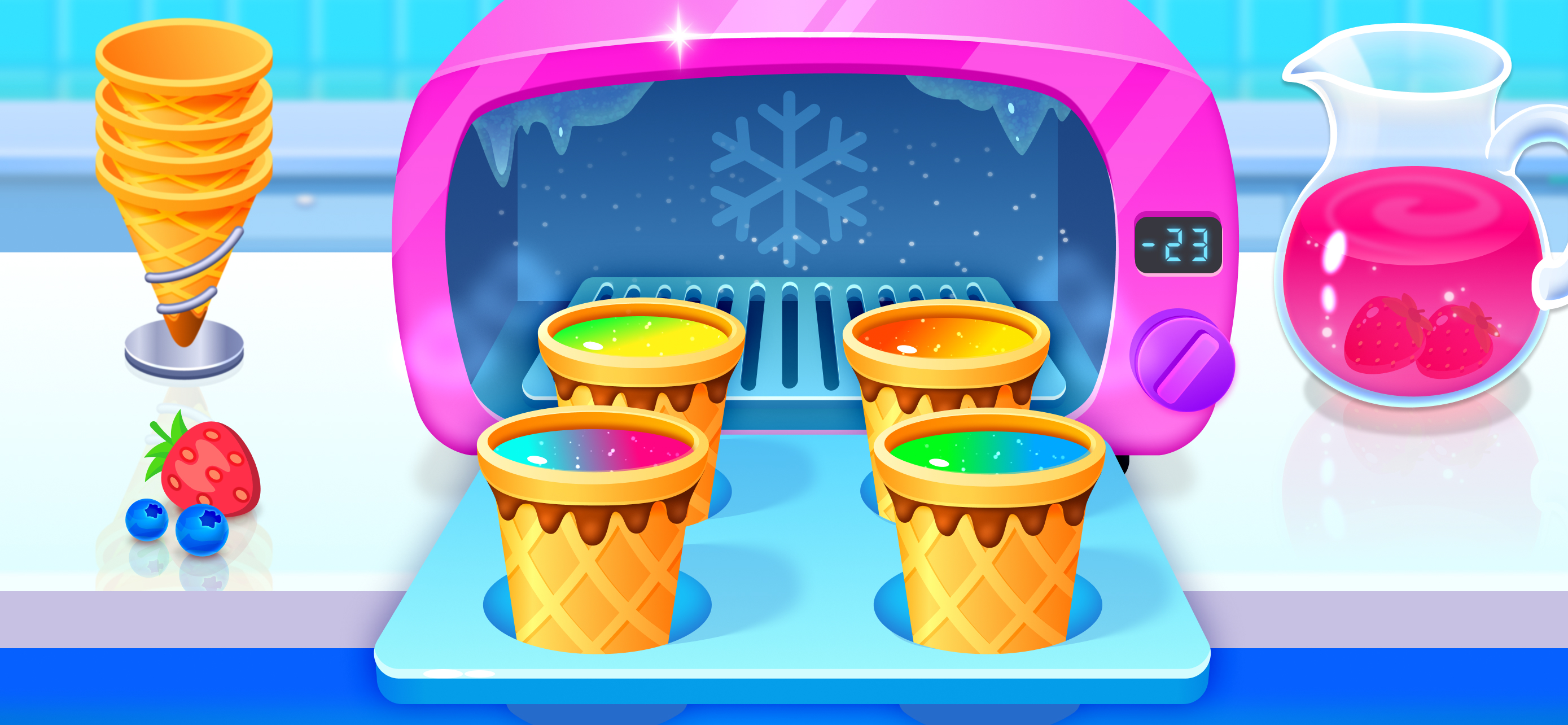 اسکرین شات 2 بازی Ice Cream - Cooking for Kids