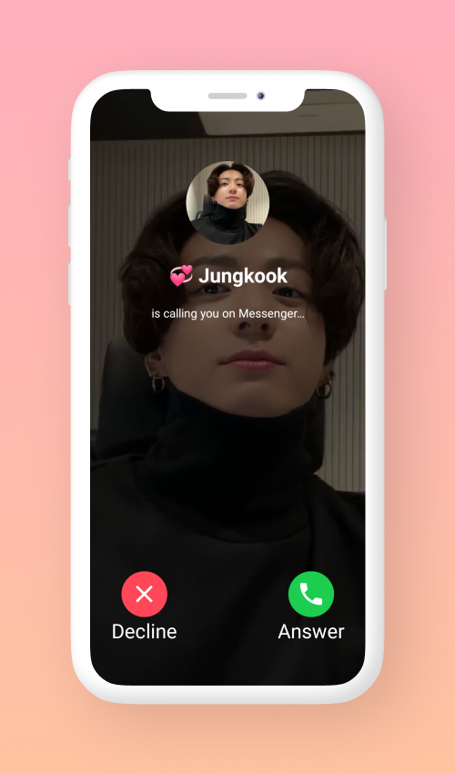 اسکرین شات 2 برنامه Jungkook Call You - Fake Call