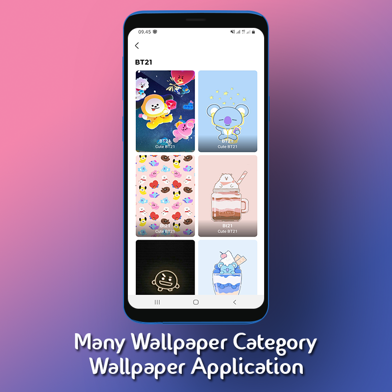 اسکرین شات 8 برنامه Cute BT21 Wallpaper 4K