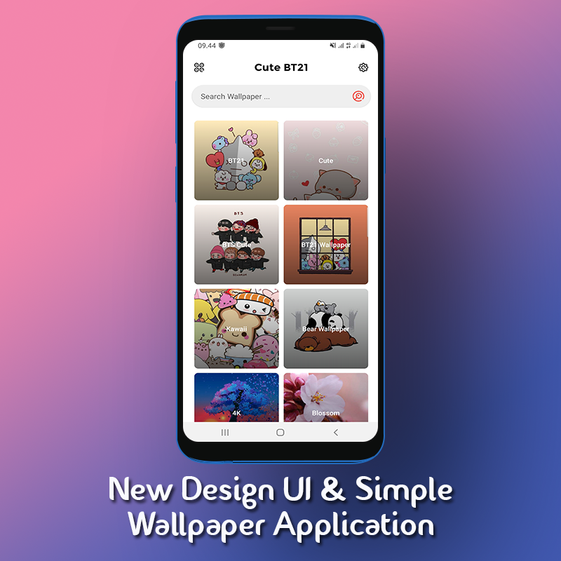 اسکرین شات 7 برنامه Cute BT21 Wallpaper 4K