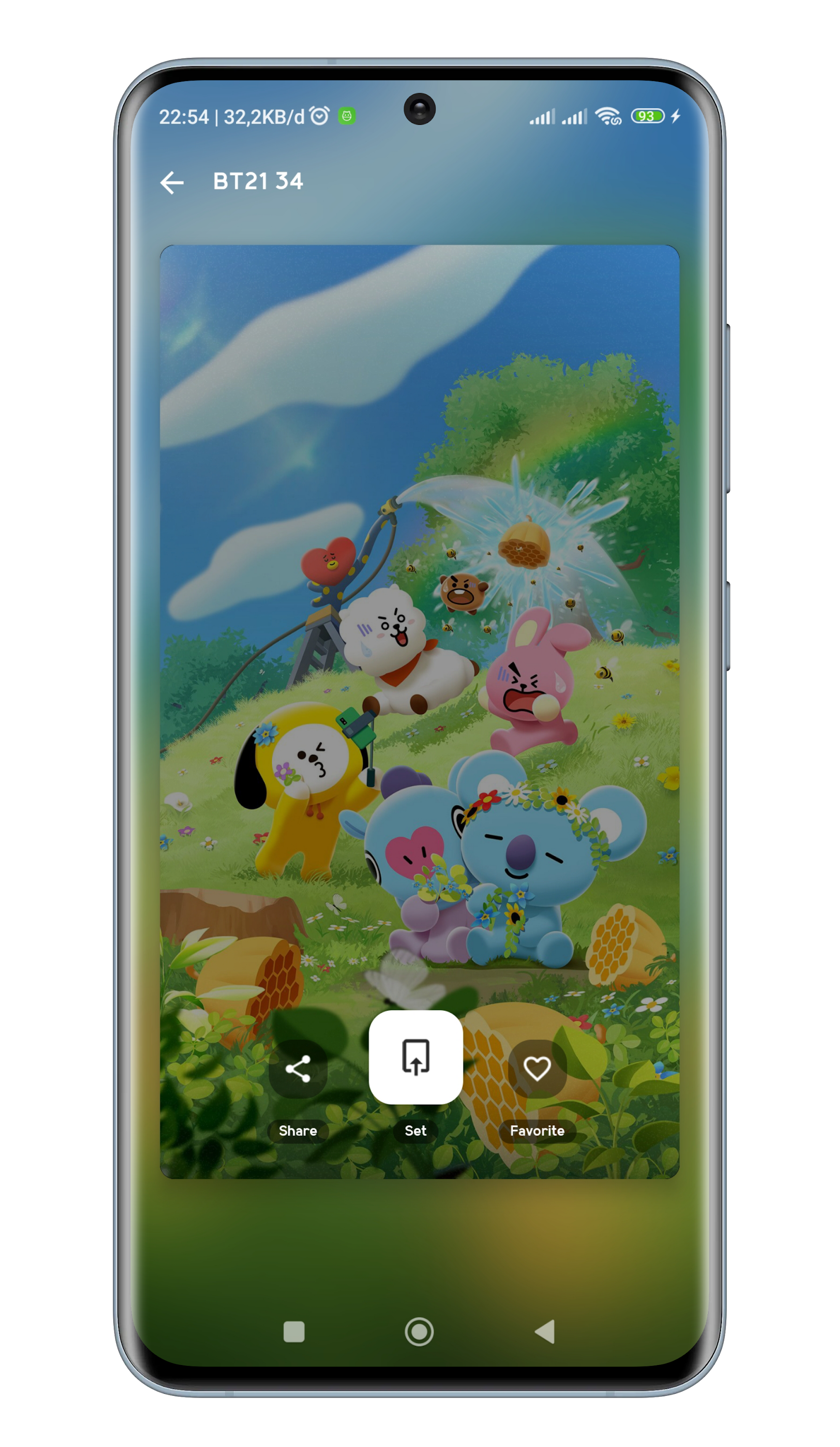 اسکرین شات 3 برنامه Cute BT21 Wallpaper 4K