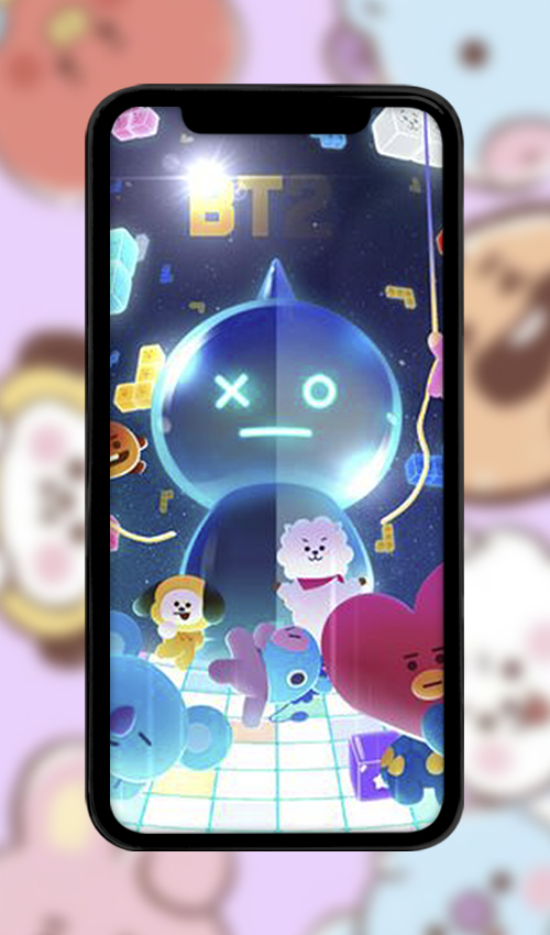 اسکرین شات 7 برنامه Cute BT21 Wallpaper Full HD