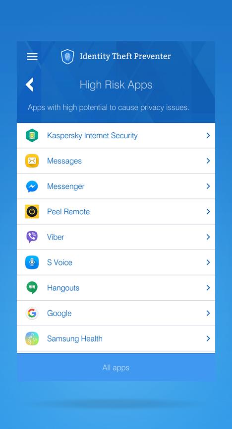 اسکرین شات 4 برنامه Identity Theft Preventer