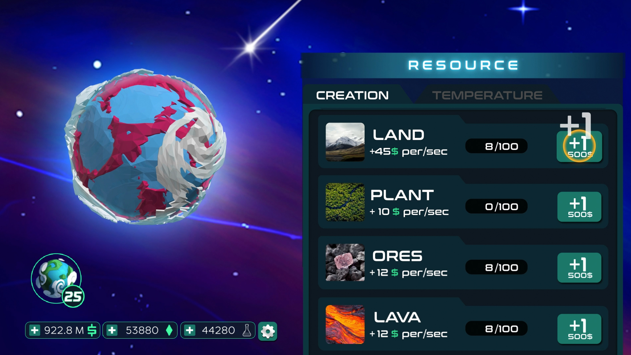 اسکرین شات 3 بازی Idle Universe: Planet Miner