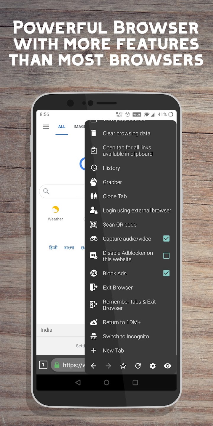 اسکرین شات 2 برنامه 1DM Lite: Video, Torrent Download manager