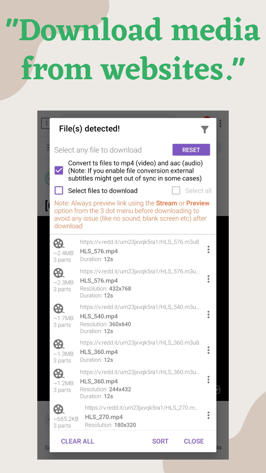 اسکرین شات 4 برنامه 1DM: Browser & Video Download