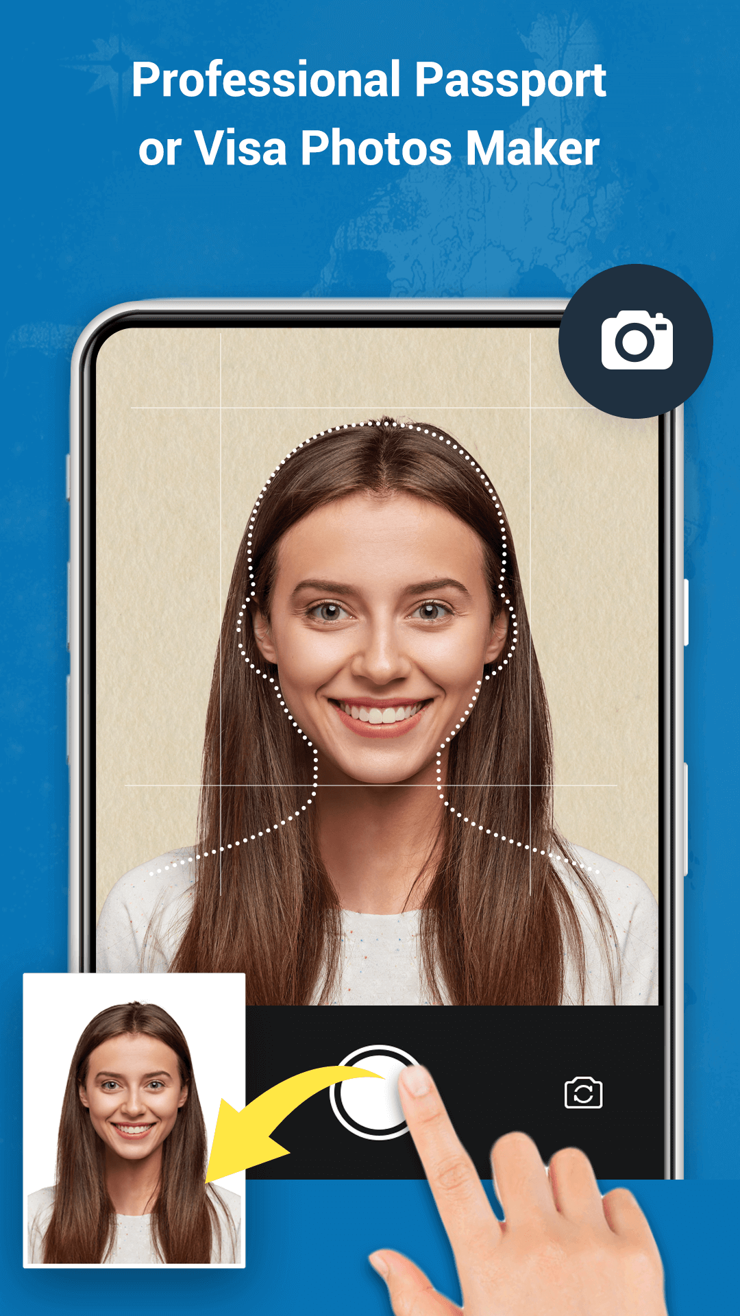 اسکرین شات 1 برنامه ID Photo & Passport Portrait