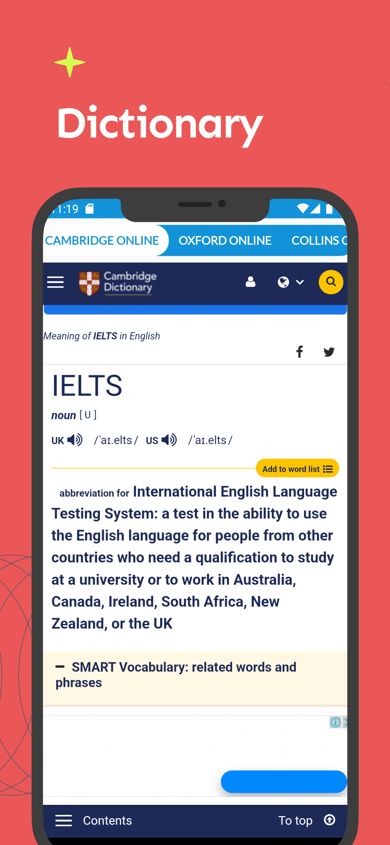 اسکرین شات 6 برنامه IELTS Vocabulary PRO