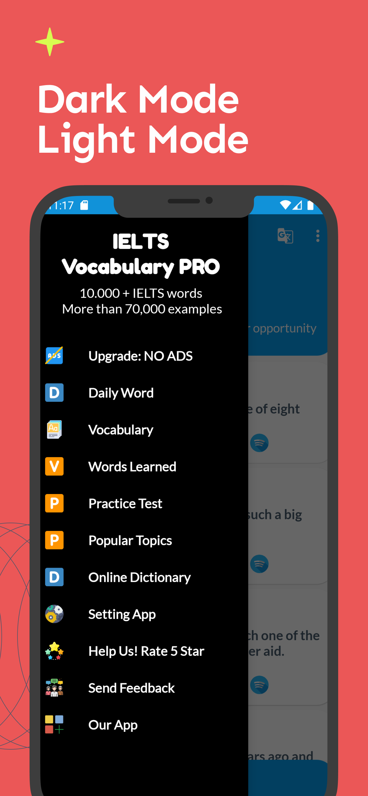 اسکرین شات 1 برنامه IELTS Vocabulary PRO