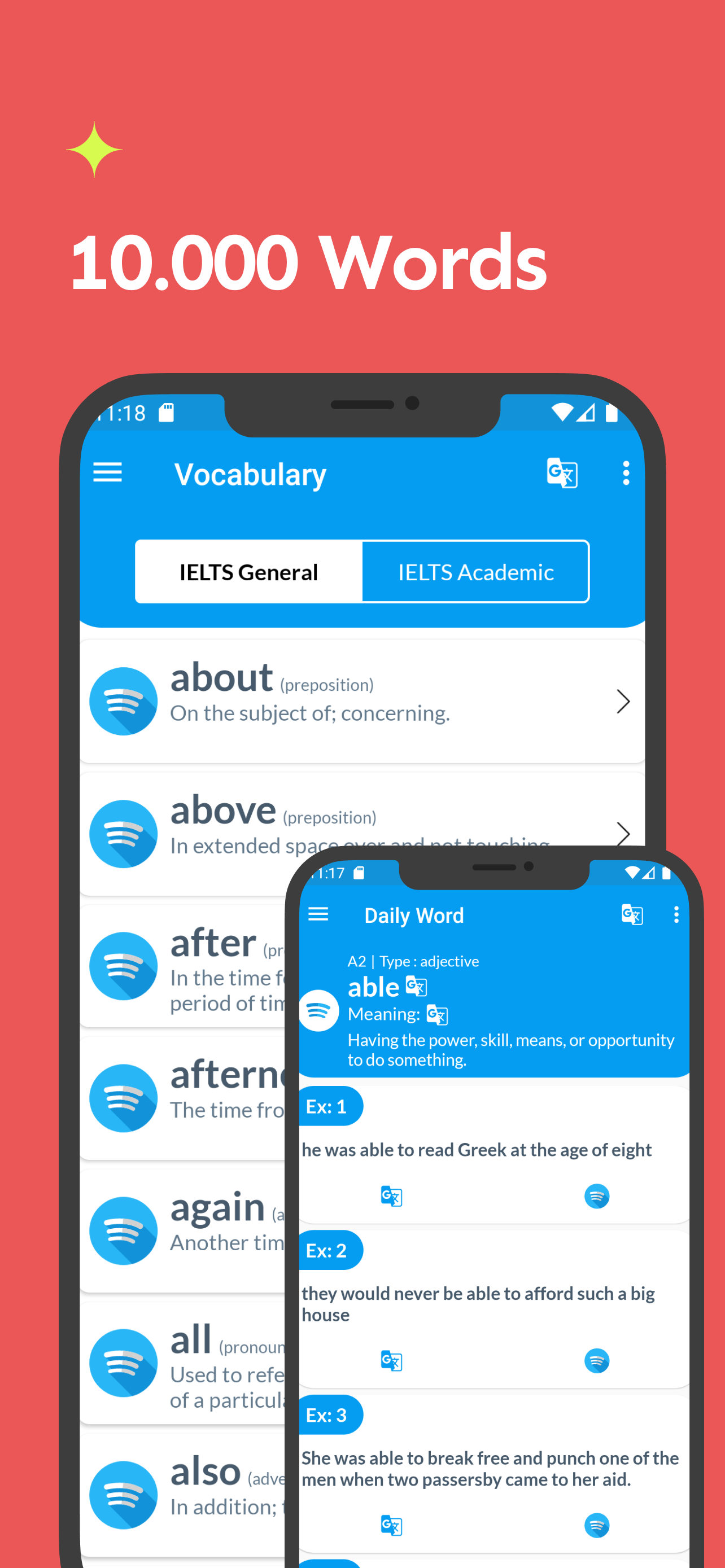 اسکرین شات 2 برنامه IELTS Vocabulary PRO