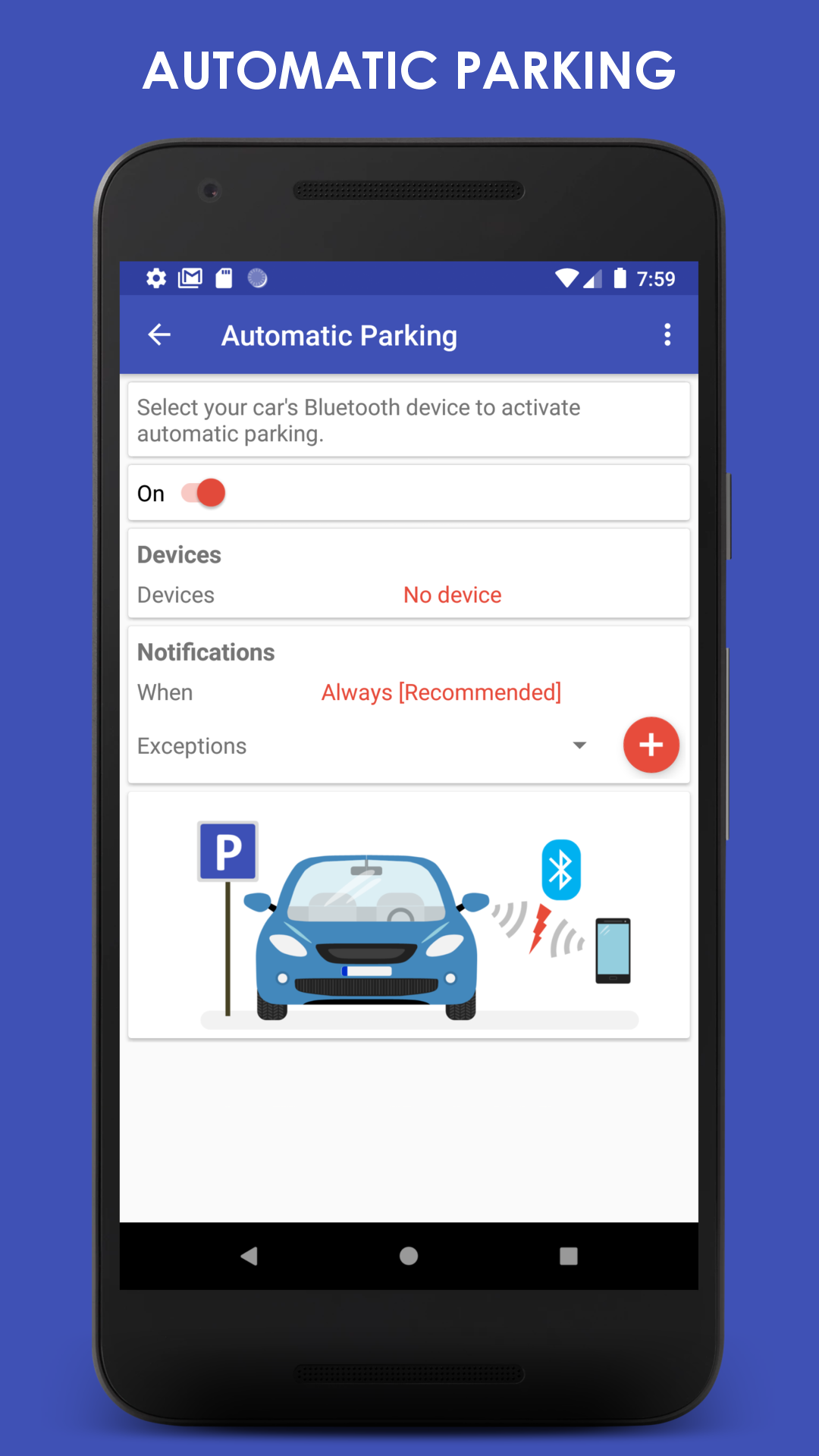 اسکرین شات 2 برنامه ParKing: Where is my car? Find
