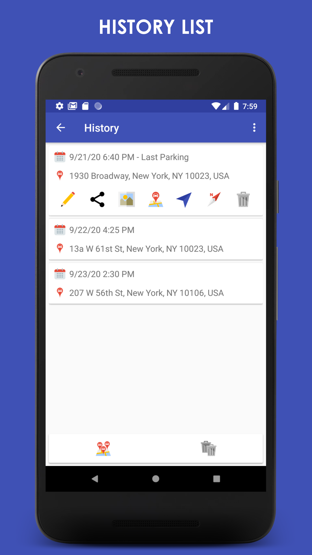 اسکرین شات 5 برنامه ParKing: Where is my car? Find