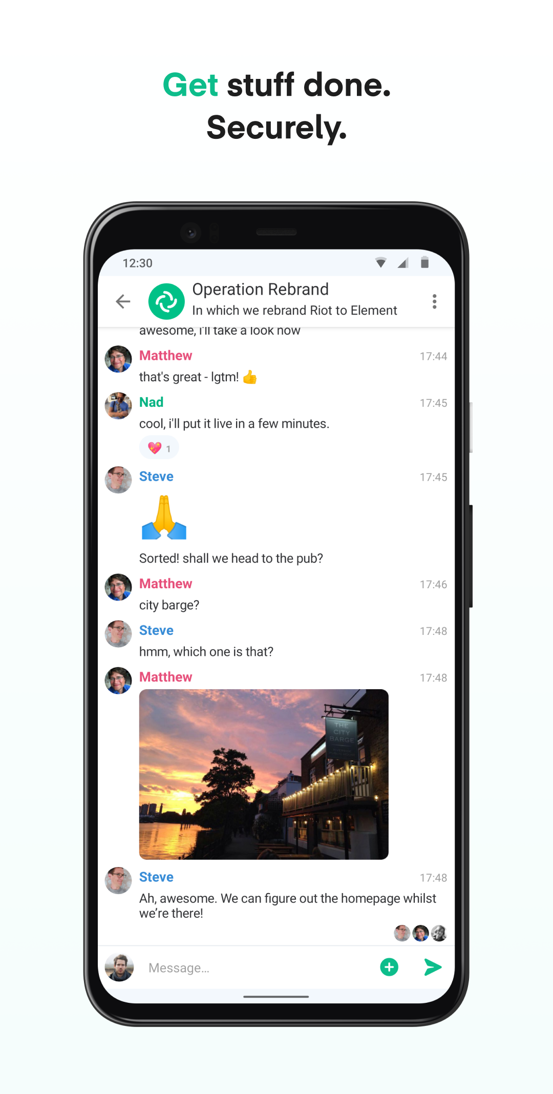 اسکرین شات 4 برنامه Element - Secure Messenger
