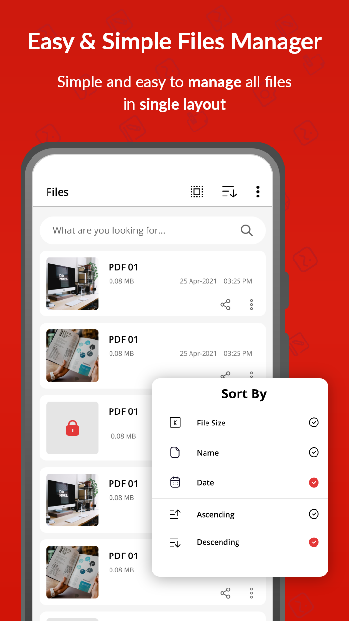 اسکرین شات 3 برنامه Image to PDF Converter App
