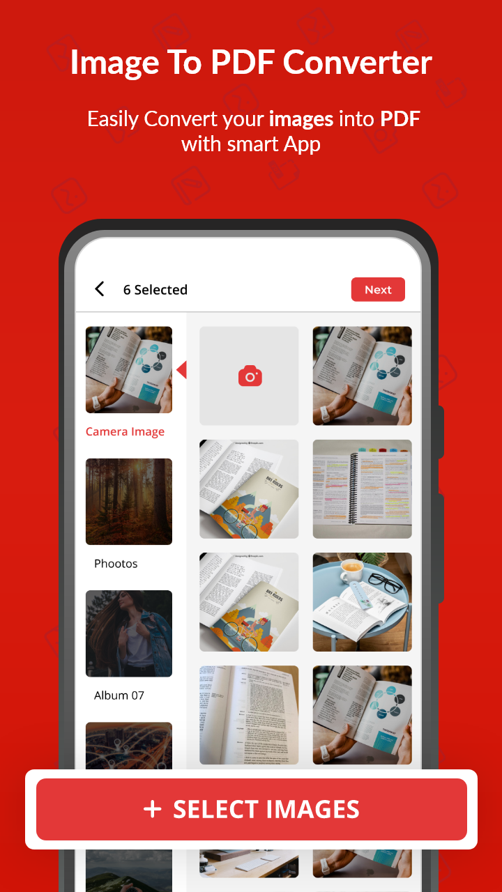 اسکرین شات 6 برنامه Image to PDF Converter App