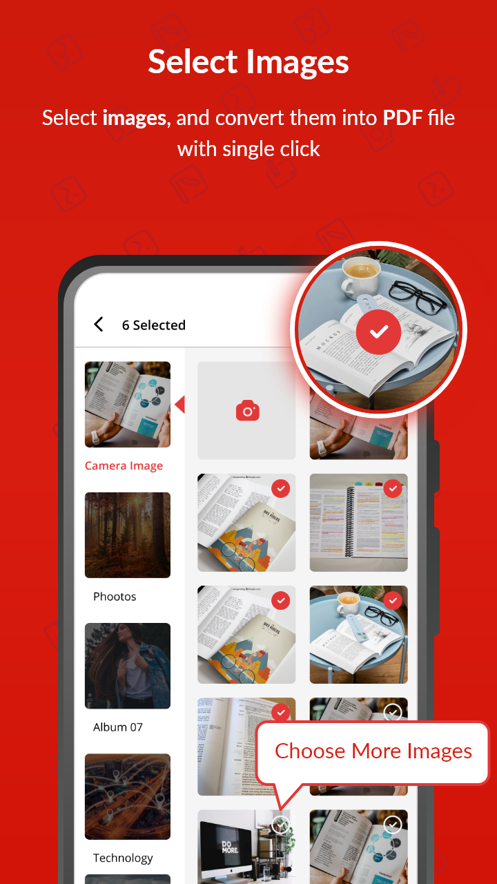 اسکرین شات 7 برنامه Image to PDF Converter App