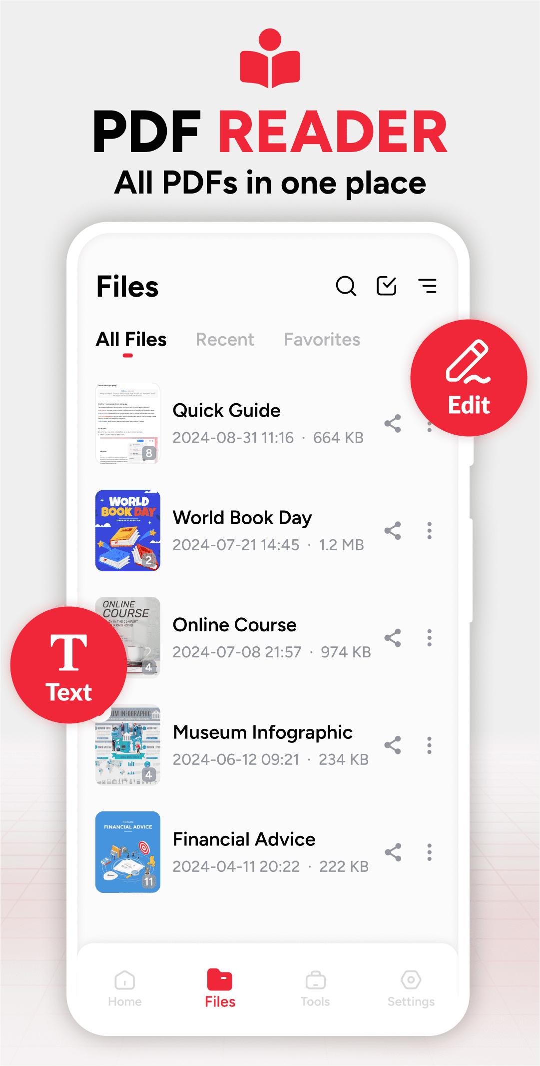 اسکرین شات 2 برنامه Image to PDF - PDF Reader