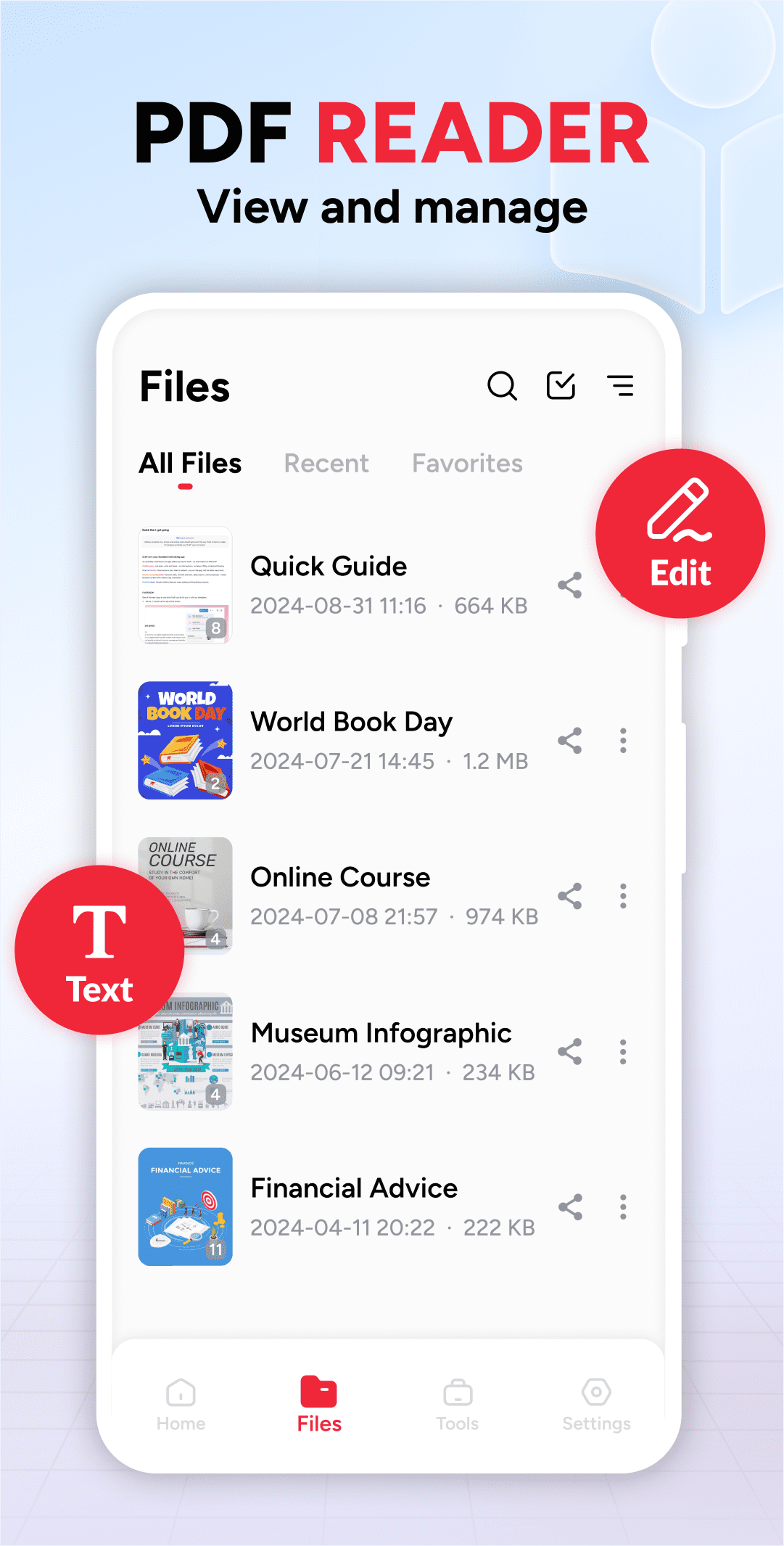 اسکرین شات 2 برنامه Image to PDF - PDF Reader