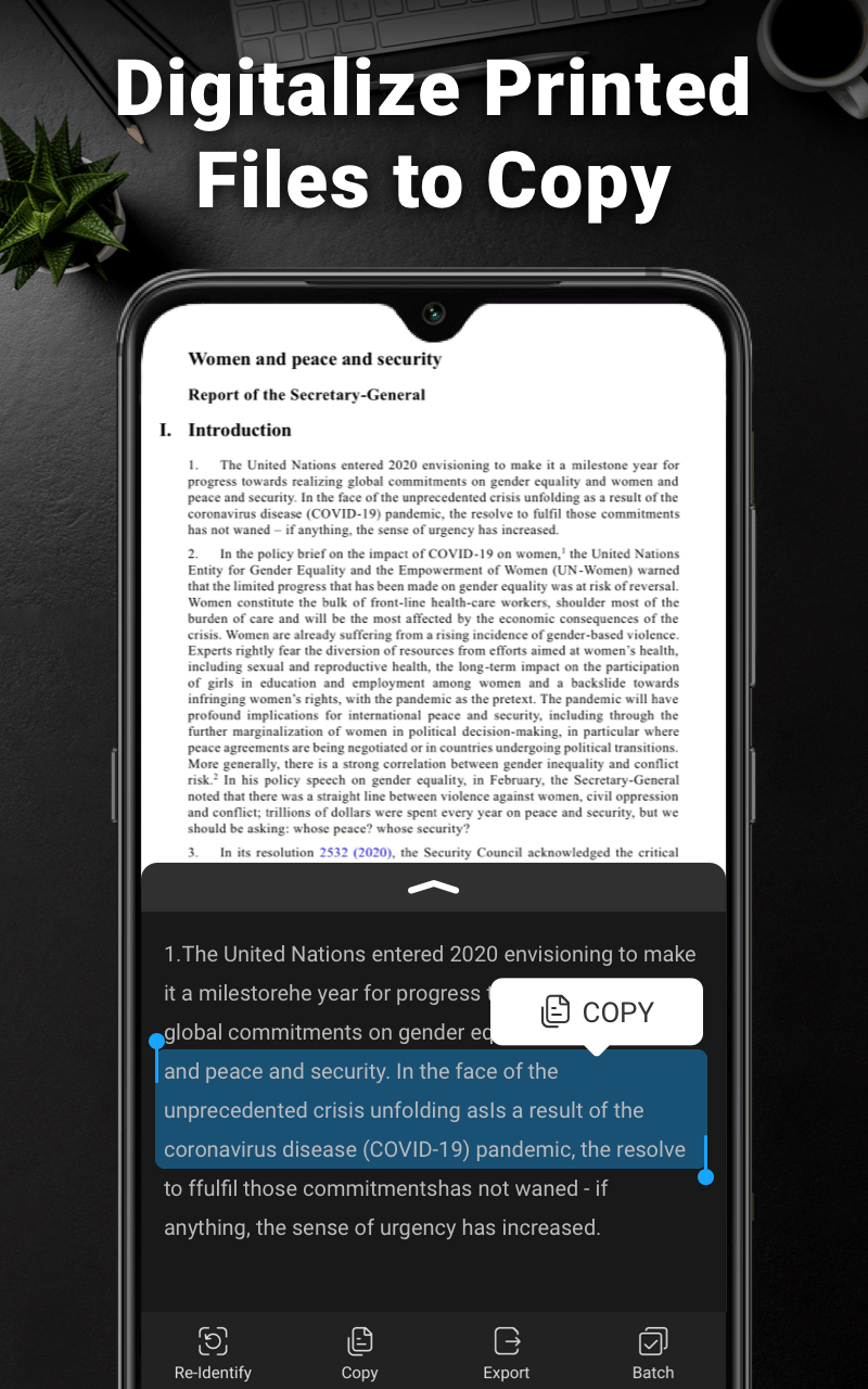 اسکرین شات 2 برنامه OCR - Image to Text Converter
