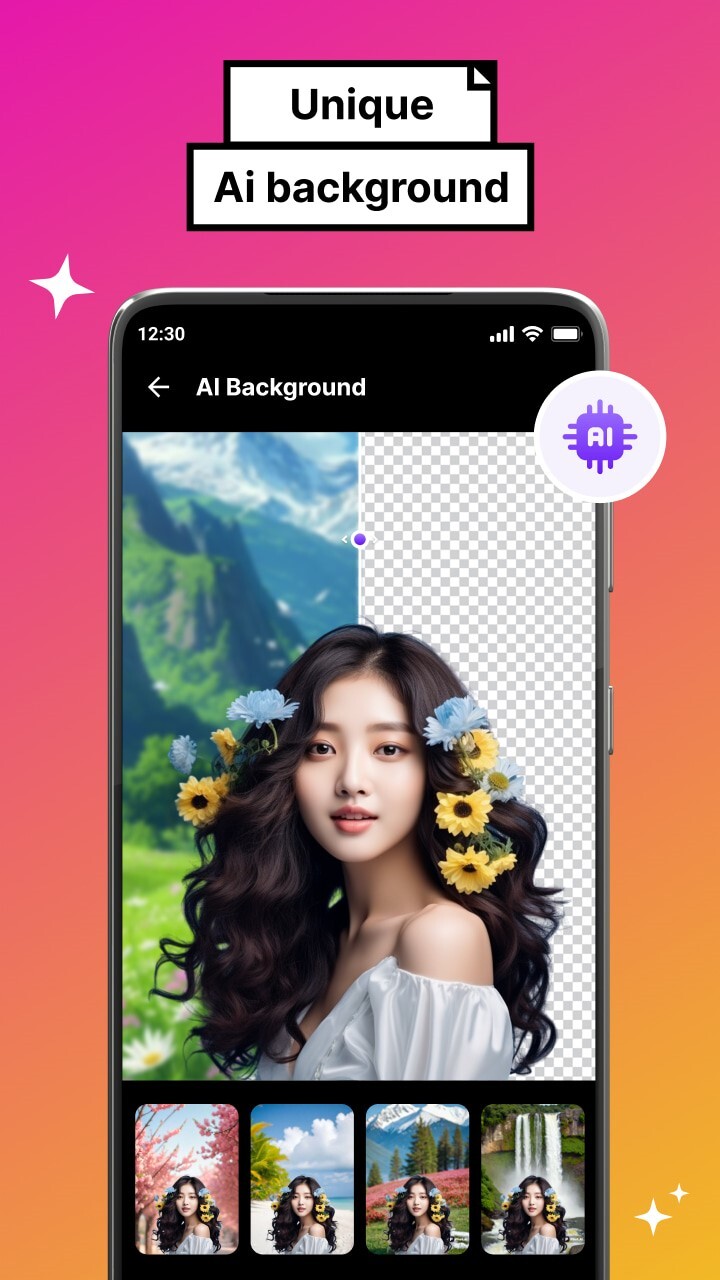 اسکرین شات 1 برنامه Re-Imagine : AI Photo Editor