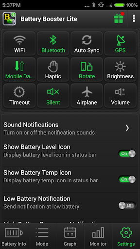 اسکرین شات 5 برنامه Battery Booster Lite