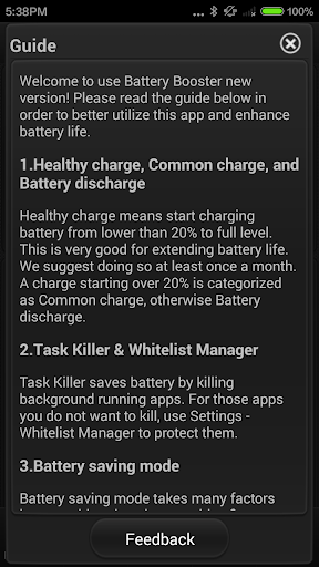 اسکرین شات 7 برنامه Battery Booster Lite
