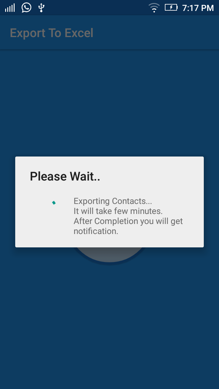 اسکرین شات 3 برنامه Import Export Contacts Excel