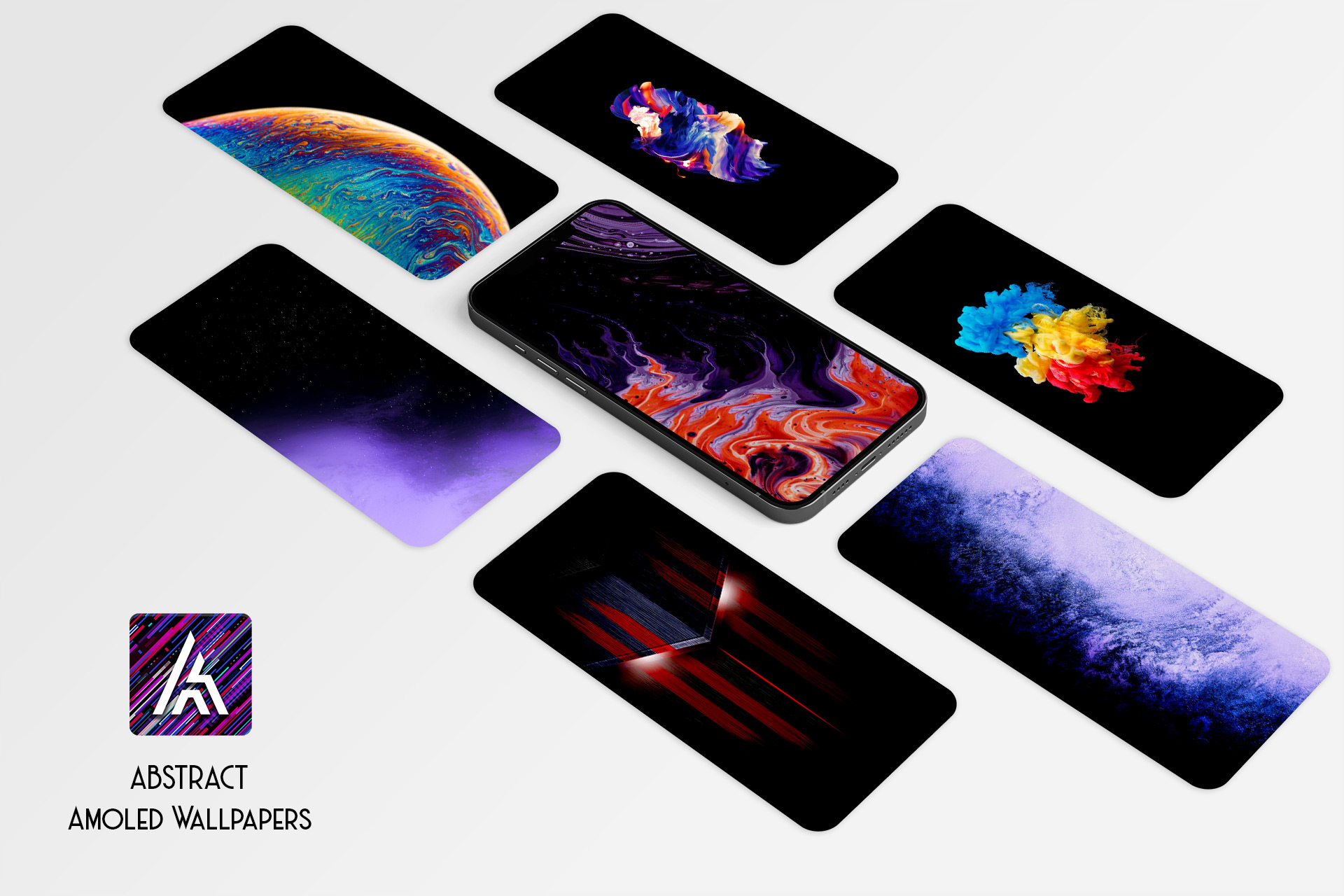 اسکرین شات 1 برنامه Amoled.in - Black Wallpapers
