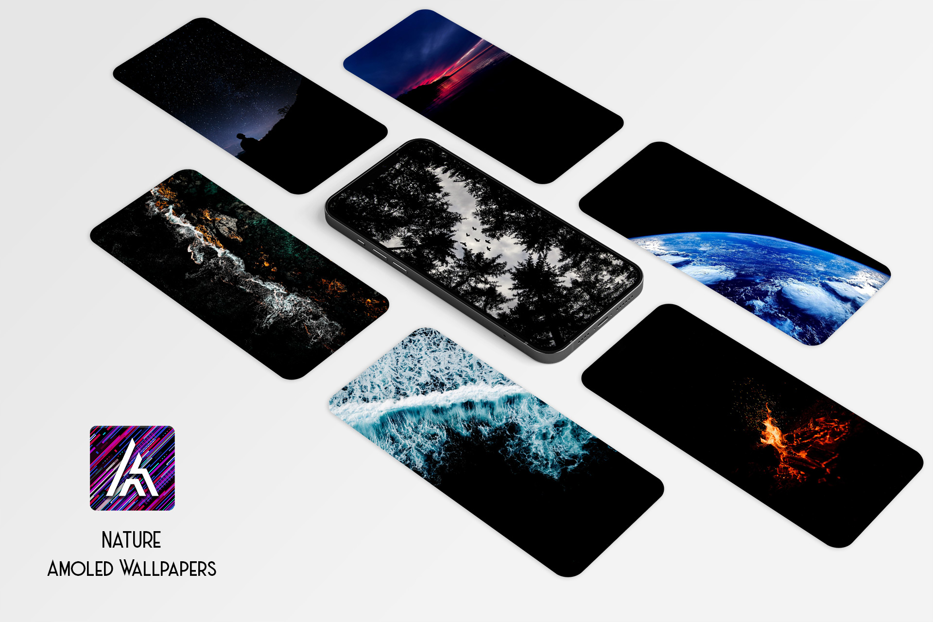 اسکرین شات 6 برنامه Amoled.in - Black Wallpapers