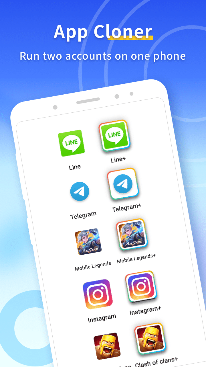 اسکرین شات 1 برنامه Parallel Space - app cloner