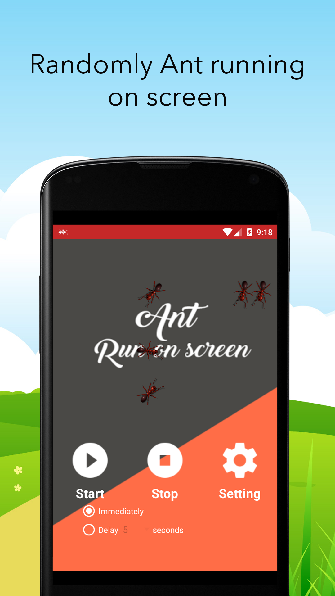 اسکرین شات 3 برنامه Ant Run on Screen Prank