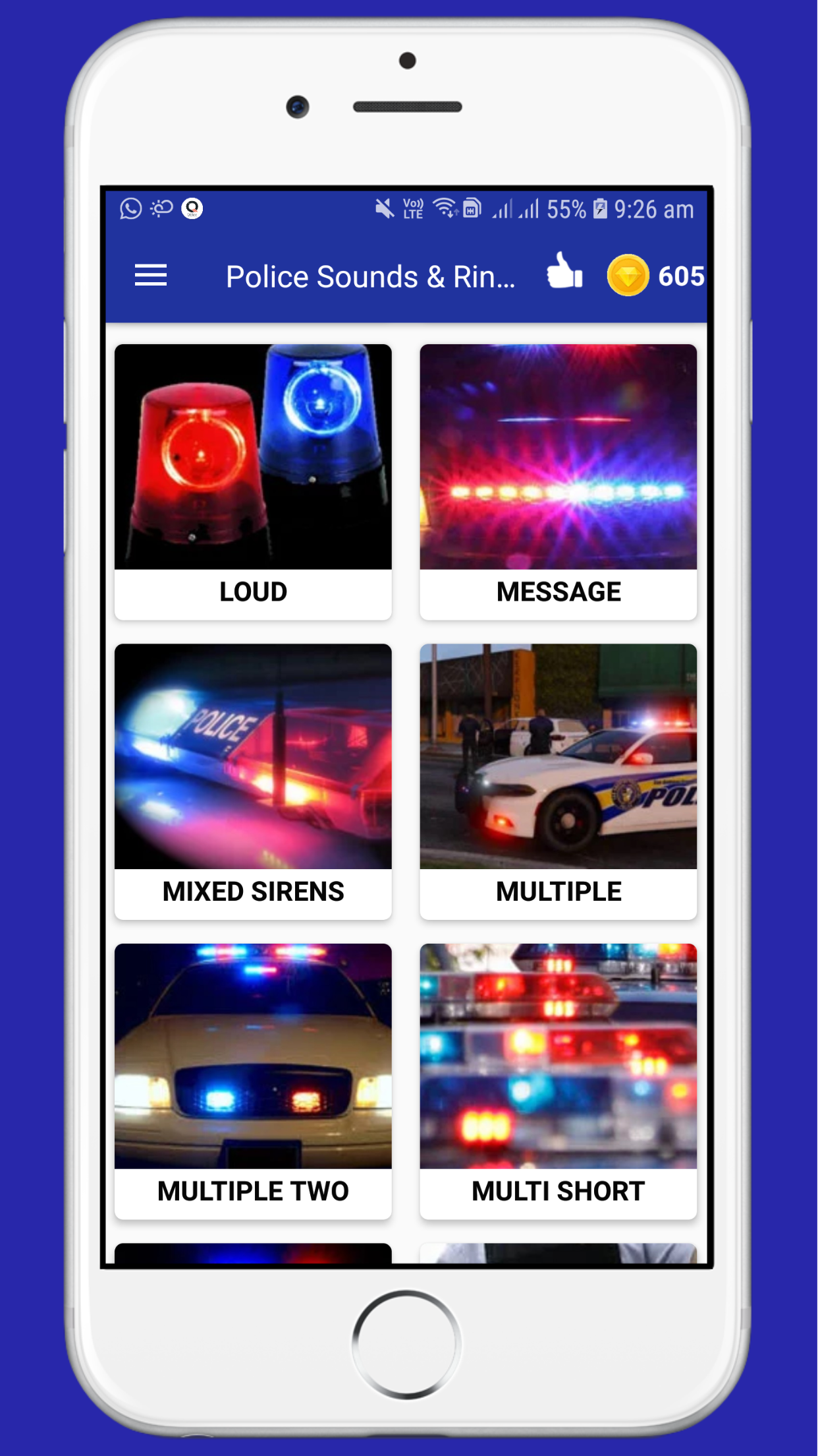 اسکرین شات 3 برنامه Police Sounds Ringtones