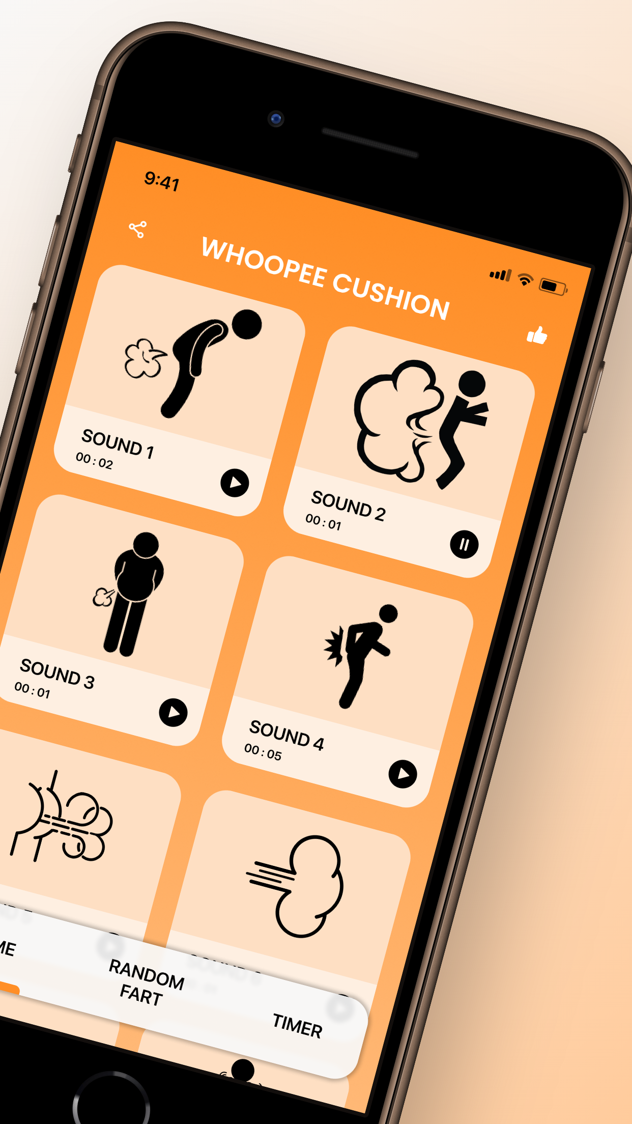اسکرین شات 2 برنامه Whoopee Cushion Prank