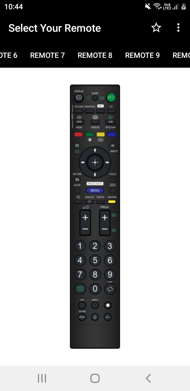 اسکرین شات 7 برنامه Sony TV Remote