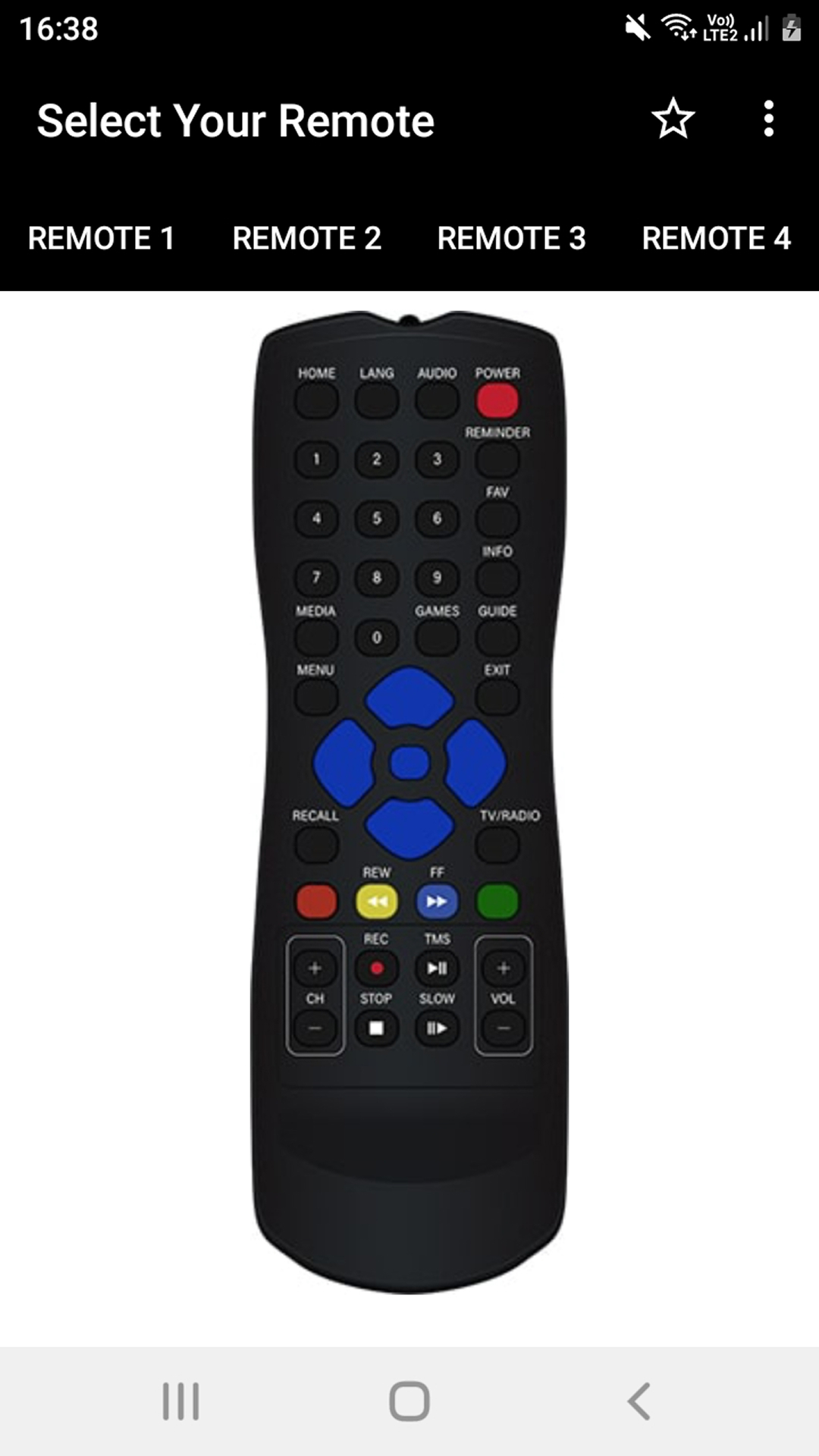 اسکرین شات 2 برنامه Sun Direct Remote Controller
