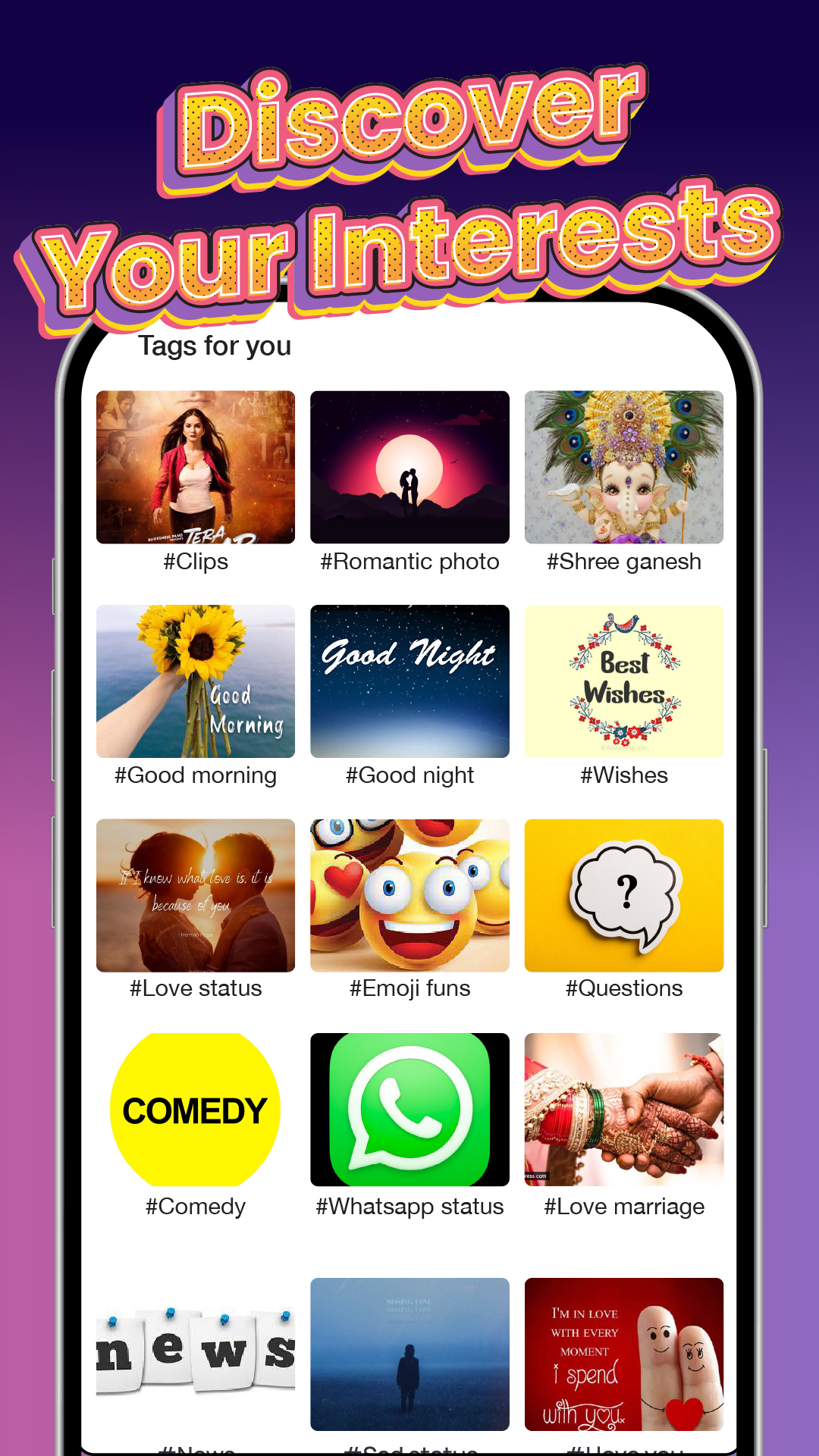 اسکرین شات 3 برنامه ShareChat Trends Videos & Live