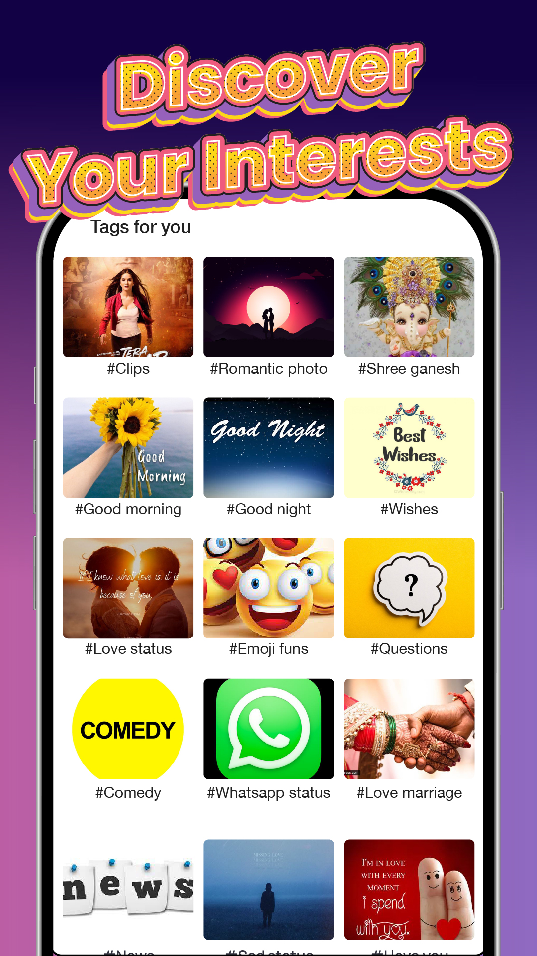 اسکرین شات 3 برنامه ShareChat Trends Videos & Live