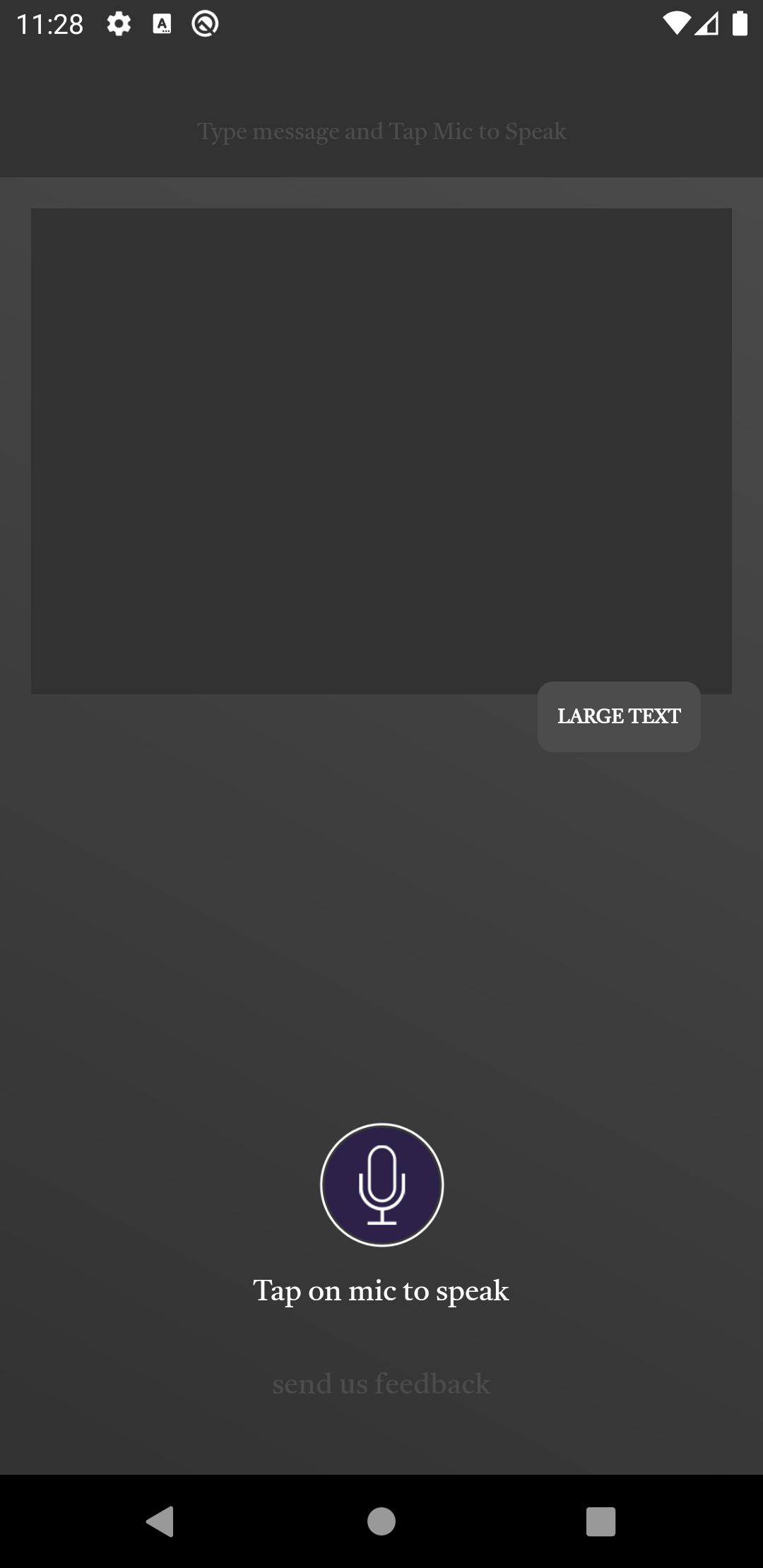 اسکرین شات 1 برنامه Speak Message - Large Text