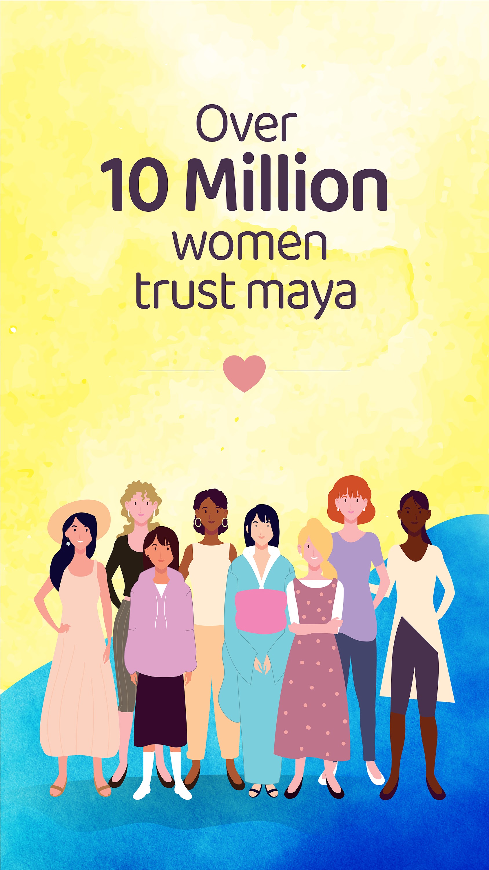 اسکرین شات 1 برنامه Maya - Period & Health