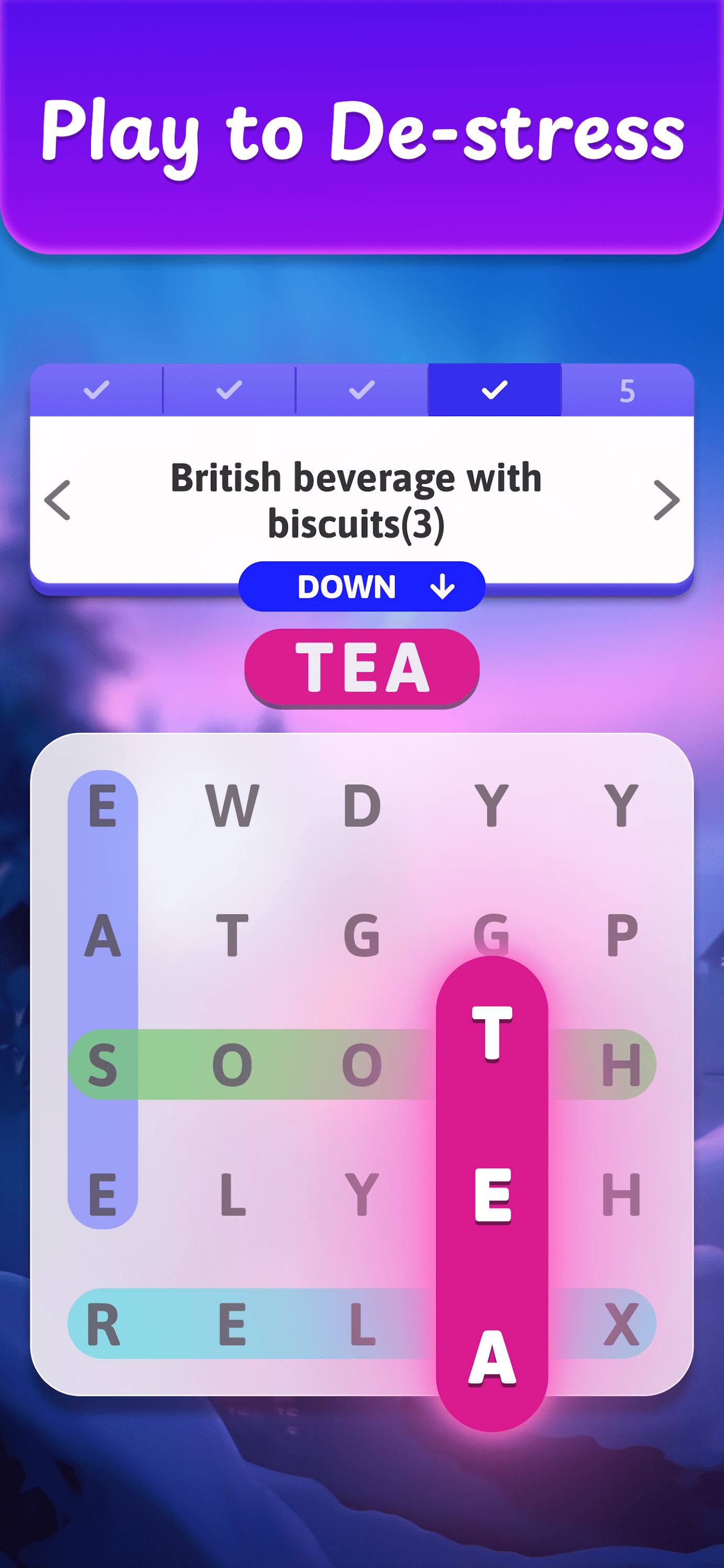 اسکرین شات 1 بازی Crossword Search: Word Puzzles