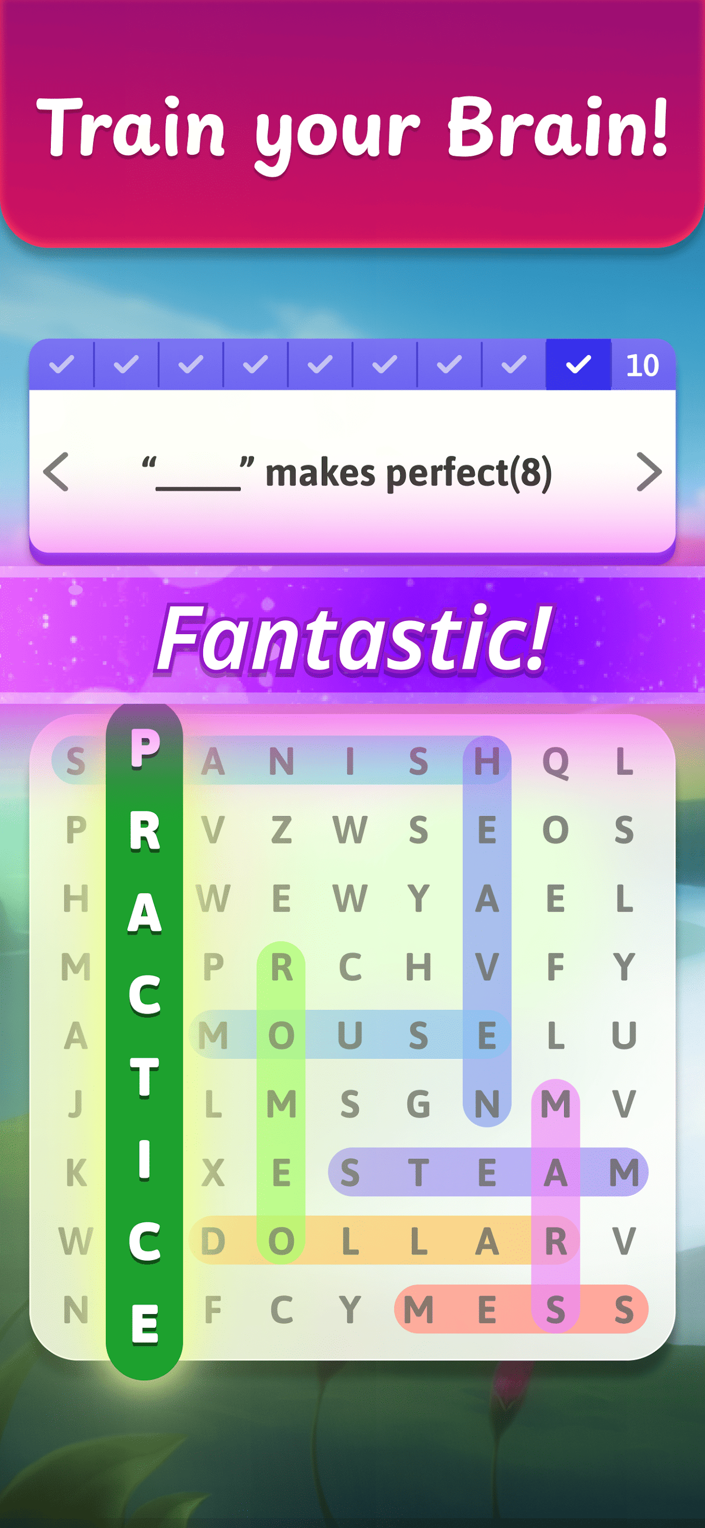 اسکرین شات 3 بازی Crossword Search: Word Puzzles