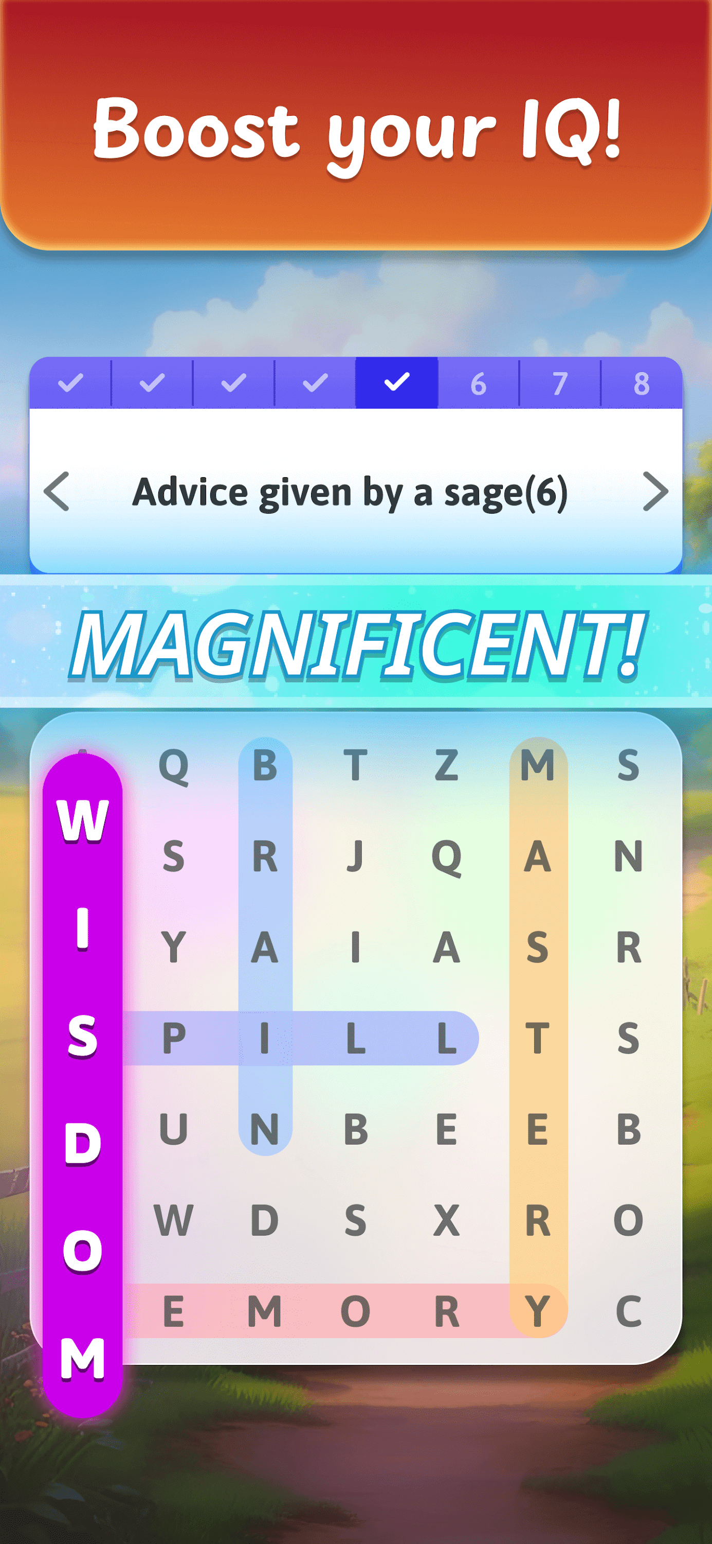 اسکرین شات 4 بازی Crossword Search: Word Puzzles